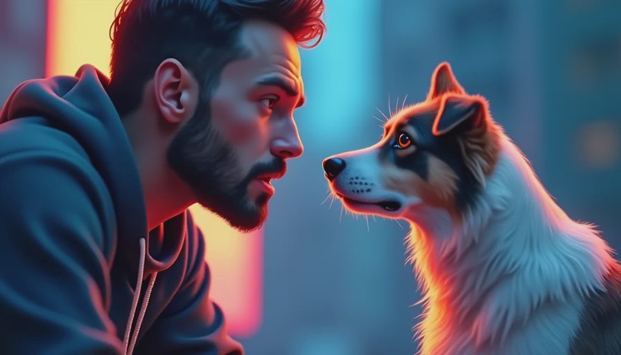 Illustration for dog reverse sneeze