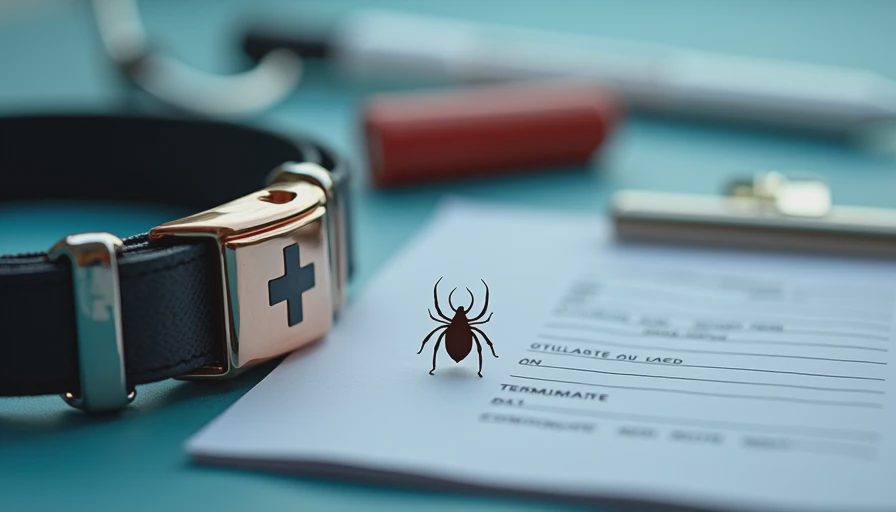 Visual context for tick illness dog