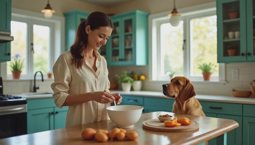 Visual context for dog food sweet potatoes