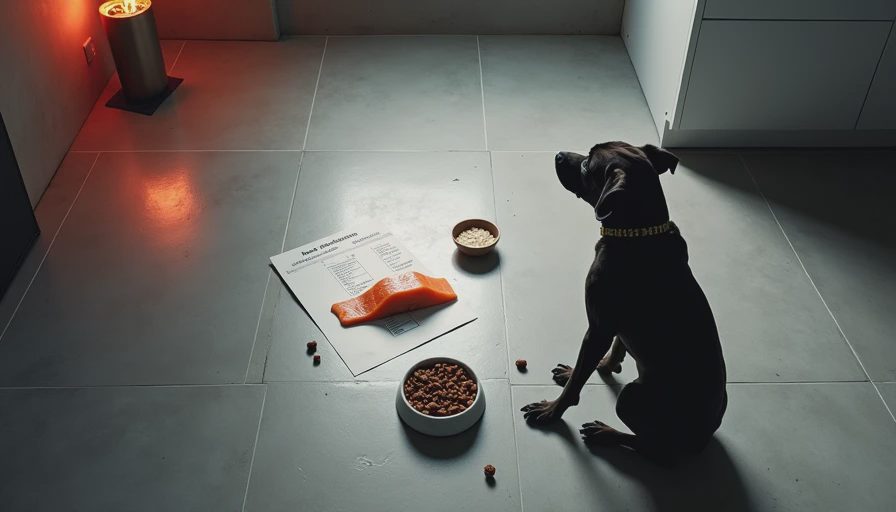 Visual context for salmon dog food