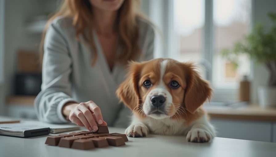 Visual context for is milk chocolate bad for dogs